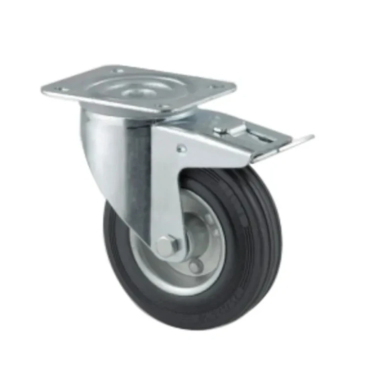 Tente Fixed Castor 100 kg Capacity 125 mm Solid Rubber Wheel 3478DVR125P62