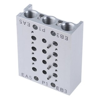 SMC SS5Y series 4 Station Manifold with G Connection Thread, 1/8 in Port Size 