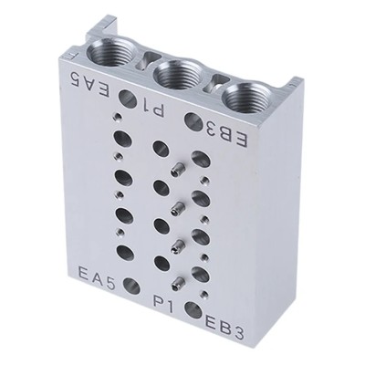 SMC SS5Y series 4 Station Manifold with G Connection Thread, 1/8 in Port Size 