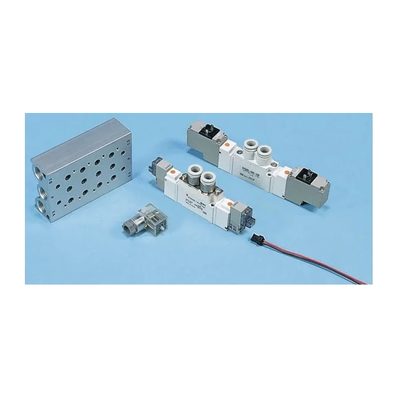 SMC Pneumatic Solenoid Valve Pilot G, One-Touch Fitting, Die Cast Aluminium Body, 24V DC, 0.7 Mpa Maximum SY7320-5DO-C10F-Q