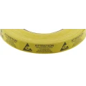 SCS Yellow Black Paper ESD Label Observe Precautions for Handling Electrostatic Sensitive Devices 16 mm x 51 mm ALABEL5/8X2