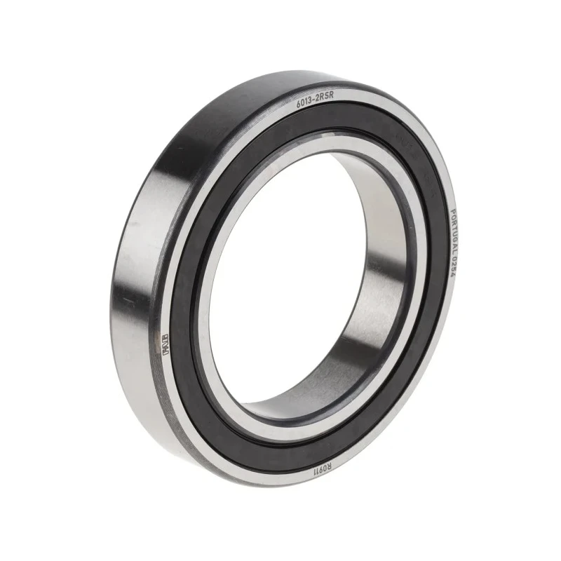 FAG Single Row Deep Groove Ball Bearing 65 mm ID, 100 mm OD, 18 mm Width Steel Cage Sealed 6013-2RSR