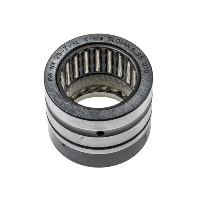 INA Needle Roller Bearing 25 mm ID, 37 mm OD, Race Width 30 mm, Steel Cage, Open End Type NX25-Z-XL