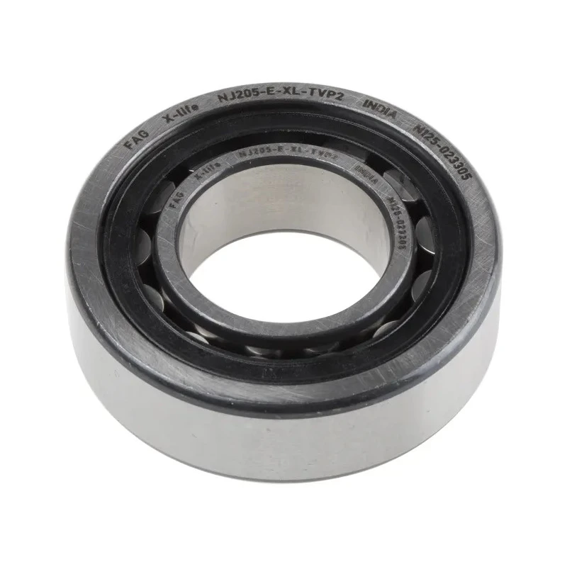 FAG Single Row Cylindrical Roller Bearing 25 mm ID, 52 mm OD, Race Width 15 mm NJ205-E-XL-TVP2