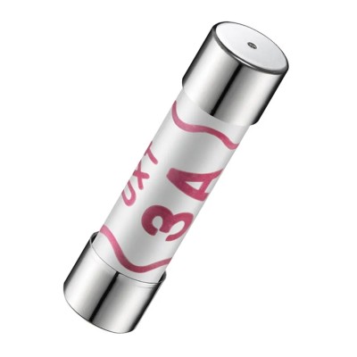 RS PRO 3A T Ceramic Cartridge Fuse 6.3 x 25 mm 240V AC Ceramic Body Medium Acting 174-7957