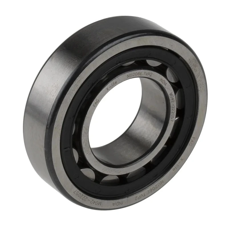 FAG Cylindrical Roller Bearing 30 mm Inside Diameter 62 mm Outside Diameter Open End Type NU206-E-XL-TVP2