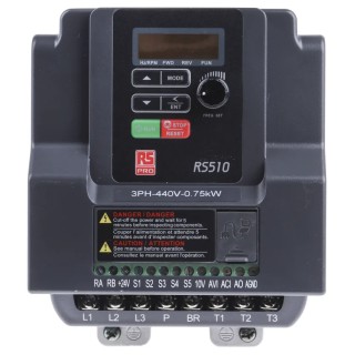 RS PRO 3-Phase Inverter Drive RS510 Series 750 W 480V 2.3 A Vector Control RS510