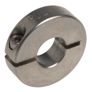 Ruland Stainless Steel One-Piece Clamp Screw Shaft Collar Bore 8 mm OD 20 mm Width 5.5 mm ENCL20-8MM-SS