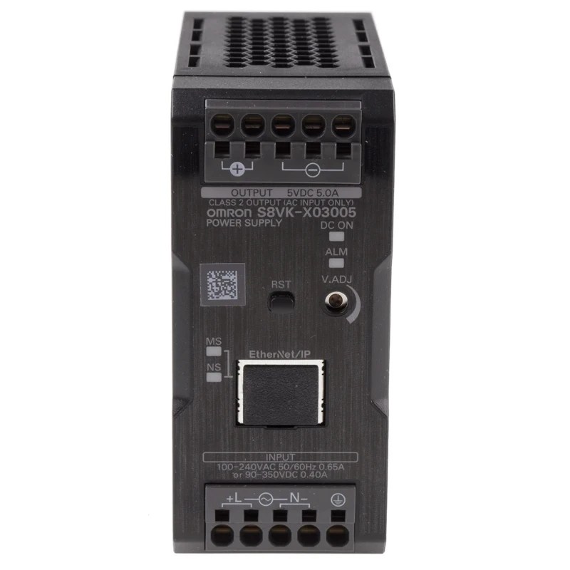 Omron S8VK-X Switched Mode DIN Rail Power Supply 264 V AC, 350 V DC Input, 5.8 V DC, 5 A Output, 30 W S8VK-X03005-EIP