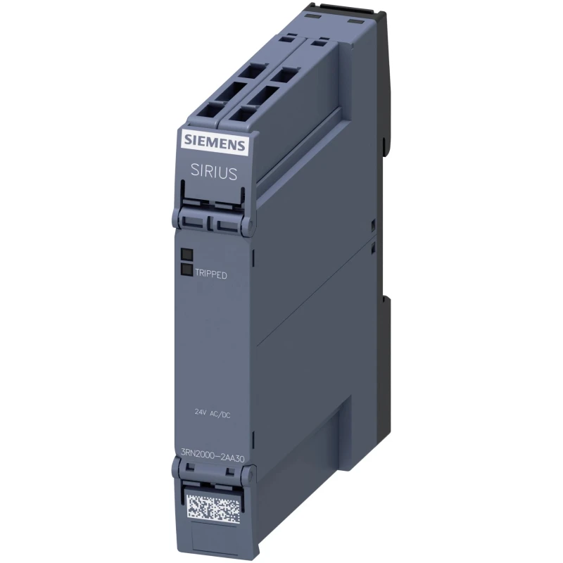Siemens Monitoring Relay SPDT DIN Rail Mount 24V AC/DC Power Consumption 0.5W 3RN2000-2AA30