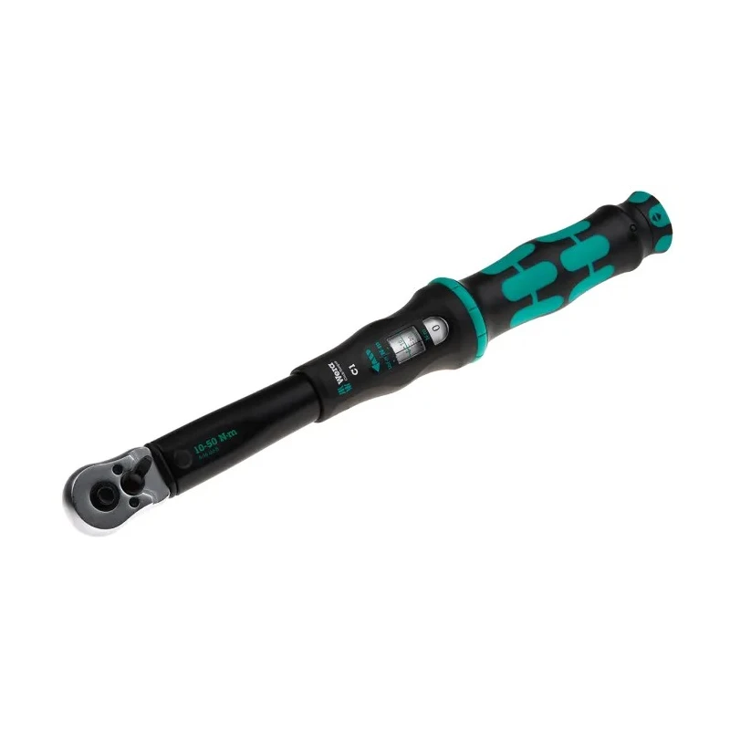 Wera Click-Torque C 1 Click Torque Wrench, 10 to 50 Nm, 1/2 in Square Drive, 360mm Overall Length 05075620001