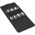 Wera 7-Piece 3/8 in Bit Socket Set Matt Chrome Plated Chrome Vanadium Steel 05003180001