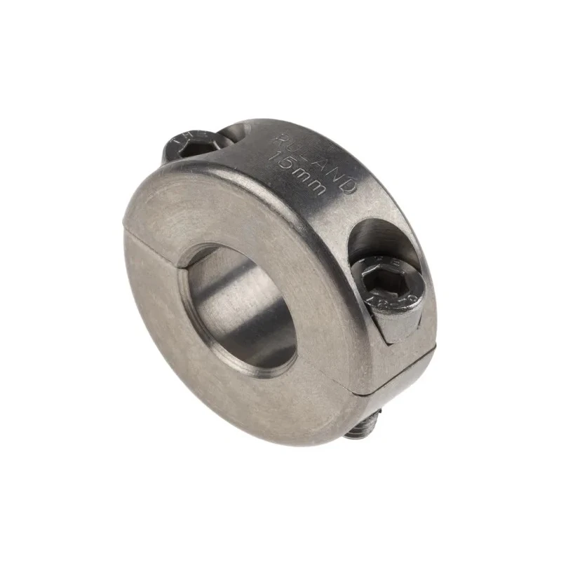 Ruland Stainless Steel Two-Piece Double Wide Shaft Collar Clamp Screw 15mm Bore 34mm OD 13mm Width MSP-15-SS