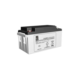 RS PRO 12 V T6 Sealed Lead Acid Battery 65 Ah AGM Construction Flame Resistant China 167mm x 178mm 174-8860