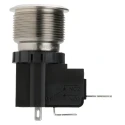 RS PRO Illuminated Push Button Switch, Latching Operation, Panel Mount, 22.2 mm Cutout, SPST, White LED, IP67, 250 175-8202