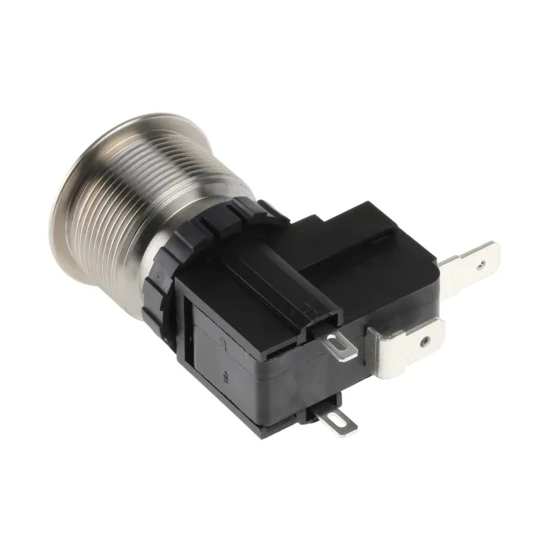 RS PRO Illuminated Push Button Switch, Latching Operation, Panel Mount, 22.2 mm Cutout, SPST, White LED, IP67, 250 175-8202