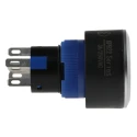 RS PRO Illuminated Push Button Switch Momentary Panel Mount SPDT Blue LED IP65 250V 3, 5A 175-8234