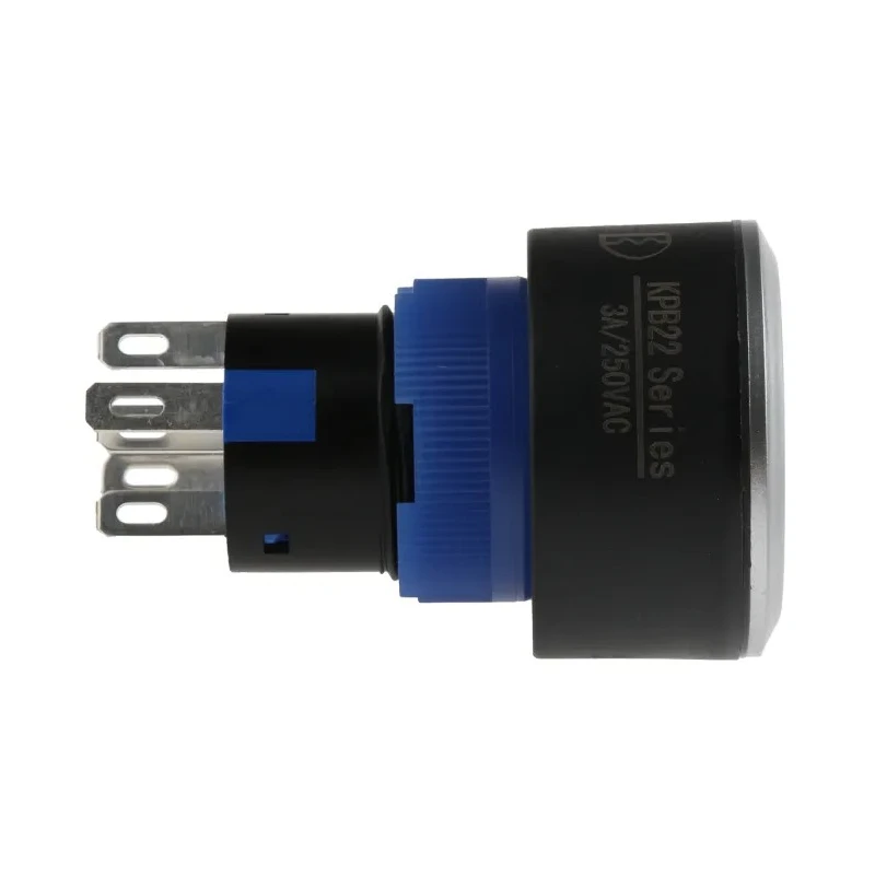 RS PRO Illuminated Push Button Switch Momentary Panel Mount SPDT Blue LED IP65 250V 3, 5A 175-8234