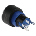 RS PRO Illuminated Push Button Switch Momentary Panel Mount SPDT Blue LED IP65 250V 3, 5A 175-8234