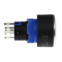 RS PRO Illuminated Momentary Push Button Switch, Panel Mount, 22.2 mm Cutout, DPDT Contact, Green LED, IP65, 250 V 175-8229