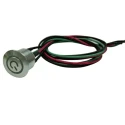 RS PRO Illuminated Momentary Push Button Switch Panel Mount 16 mm Cutout SPST Green LED IP67 36 V dc 175-8483