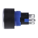 RS PRO Illuminated Momentary Push Button Switch Blue LED SPDT Panel Mount IP65 250 V AC 175-8253