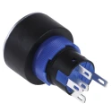 RS PRO Illuminated Momentary Push Button Switch Blue LED SPDT Panel Mount IP65 250 V AC 175-8253