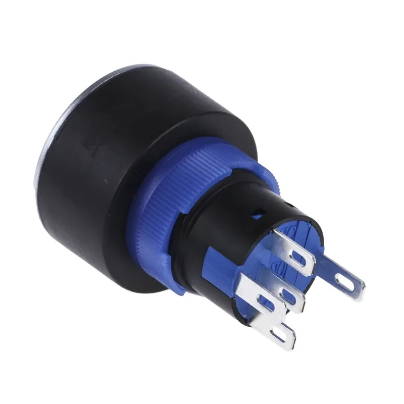 RS PRO Illuminated Momentary Push Button Switch Blue LED SPDT Panel Mount IP65 250 V AC 175-8253