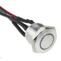 RS PRO Illuminated Push Button Switch, Momentary, Panel Mount, 16 mm Cutout, SPST, Red LED, IP67, 36 V dc 175-8529