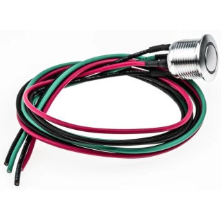 RS PRO Illuminated Momentary Push Button Switch, Panel Mount, 16 mm Cutout, SPST, Yellow LED, IP67, 36 V dc 175-8537