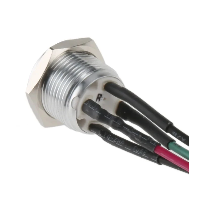 RS PRO Illuminated Push Button Switch, Momentary, Panel Mount, 16 mm Cutout, SPST, Red LED, IP67, 36 V dc 175-8529