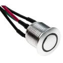 RS PRO Illuminated Momentary Push Button Switch, Panel Mount, 16 mm Cutout, SPST, Yellow LED, IP67, 36 V dc 175-8537