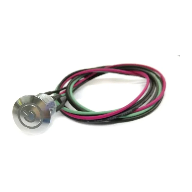 RS PRO Illuminated Push Button Switch Momentary Panel Mount SPST Blue LED IP67 36 V dc 175-8563