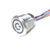RS PRO Capacitive Switch Momentary, Latching Illuminated RGB Metallic Actuator, NPN Output, IP68, 20mm Size 175-8616