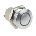RS PRO Illuminated Push Button Switch, Latching Operation, Panel Mount, 16 mm Cutout, SPST Contact, Blue LED, IP67 175-9156