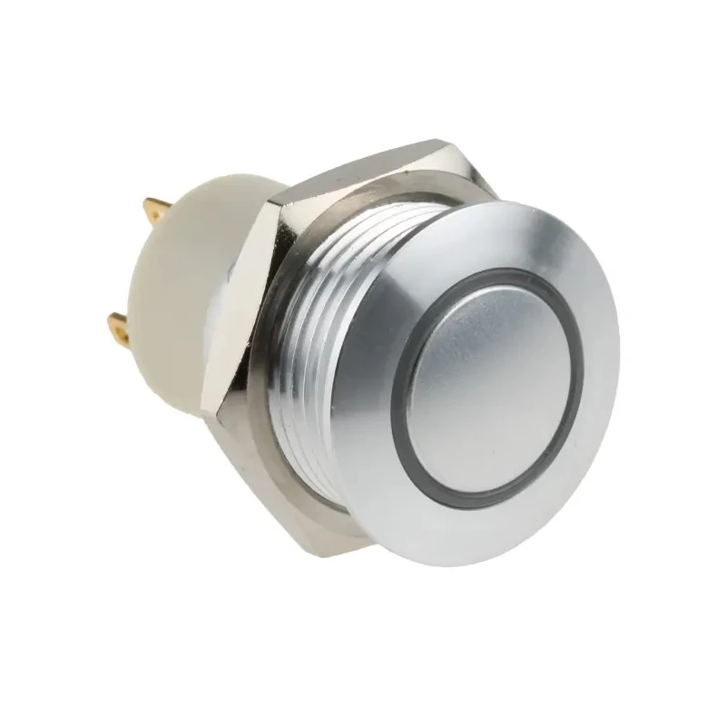RS PRO Illuminated Push Button Switch, Latching Operation, Panel Mount, 16 mm Cutout, SPST Contact, Blue LED, IP67 175-9156