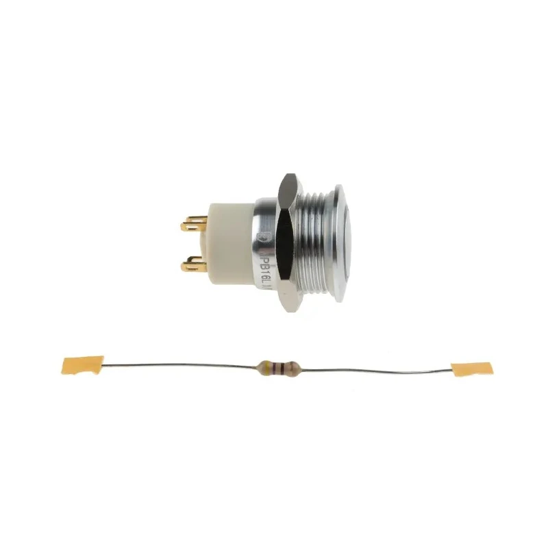 RS PRO Illuminated Push Button Switch, Latching Operation, Panel Mount, 16 mm Cutout, SPST Contact, Blue LED, IP67 175-9156