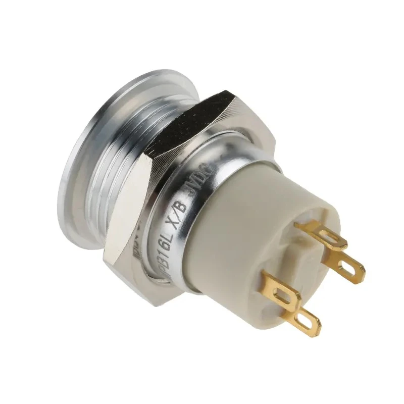 RS PRO Illuminated Push Button Switch, Latching Operation, Panel Mount, 16 mm Cutout, SPST Contact, Blue LED, IP67 175-9156