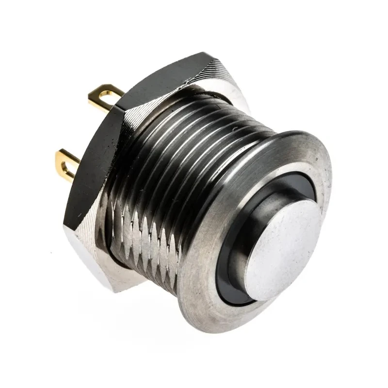 RS PRO Illuminated Momentary Push Button Switch Panel Mount 16 mm Cutout SPST Green LED IP67 36 V dc 175-9178