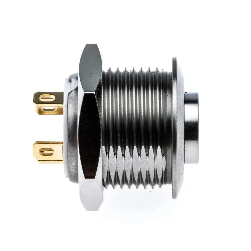 RS PRO Illuminated Momentary Push Button Switch Panel Mount 16 mm Cutout SPST Green LED IP67 36 V dc 175-9178