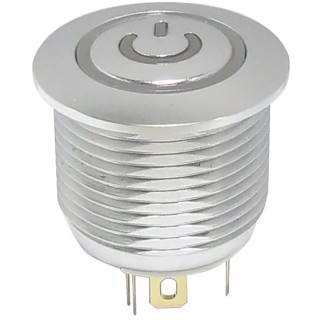 RS PRO Illuminated Momentary Push Button Switch Panel Mount SPST RGB LED IP67 16 mm Cutout 36V DC 175-9455
