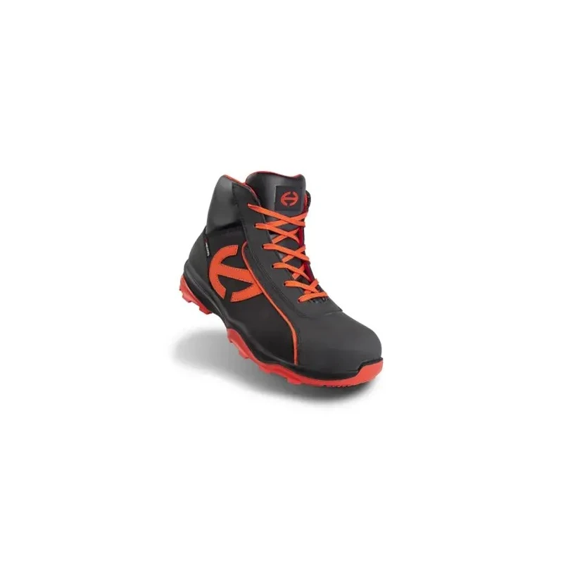 Heckel RUN-R Black, Red Composite Toe Capped Men's Safety Boots Size UK 9 EU 43, EN ISO 20345 Certified 6266343