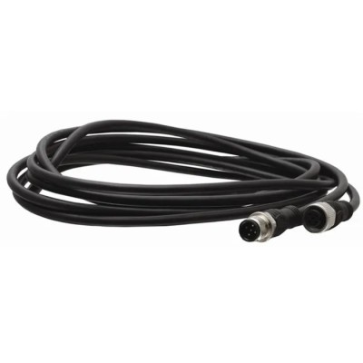 ABB Jokab Sensor Actuator Cable 3 m Black PVC Jacket Male to Female M12 5 Contacts 2TLA020056R2100 M12-C312