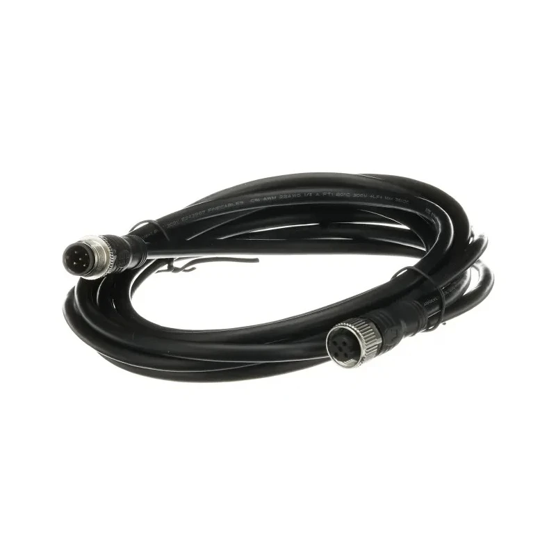 ABB Jokab Sensor Actuator Cable 3 m Black PVC Jacket Male to Female M12 5 Contacts 2TLA020056R2100 M12-C312