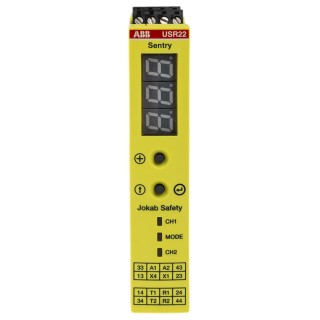ABB Jokab 24V DC Safety Relay 4 Safety Contacts Multi-Reset Screw Terminal USR22