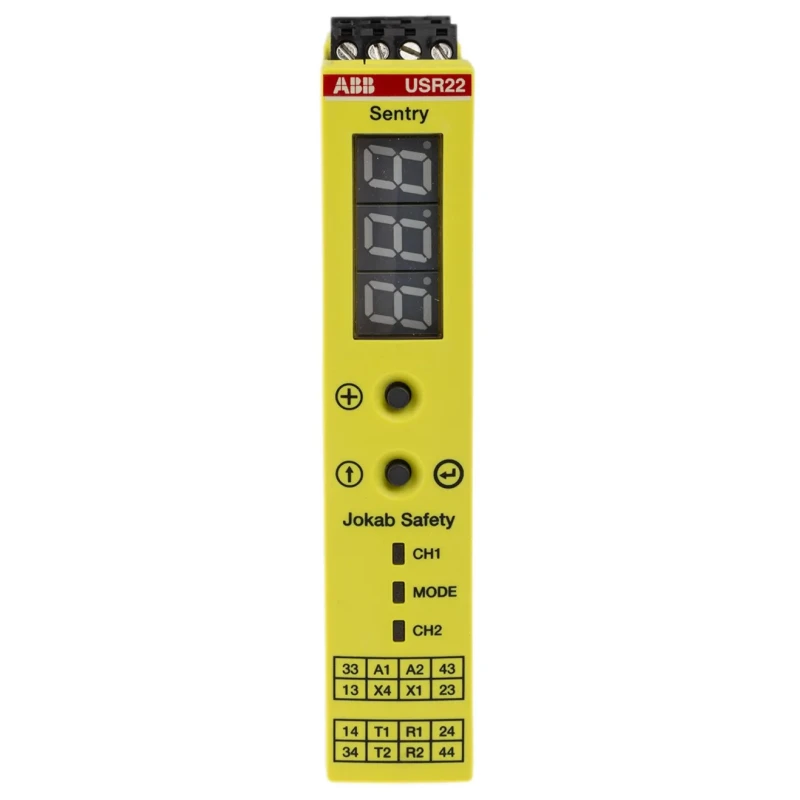 ABB Jokab 24V DC Safety Relay 4 Safety Contacts Multi-Reset Screw Terminal USR22