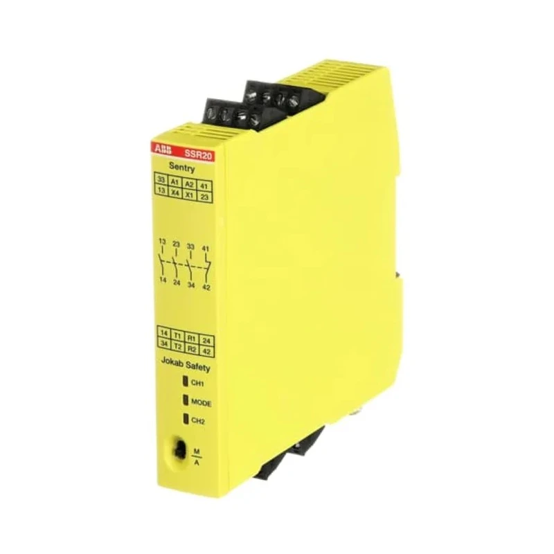 ABB Jokab Safety Relay SSR20M, 375V DC Coil Voltage, 4 Safety Contacts, Screw Terminals SSR20M