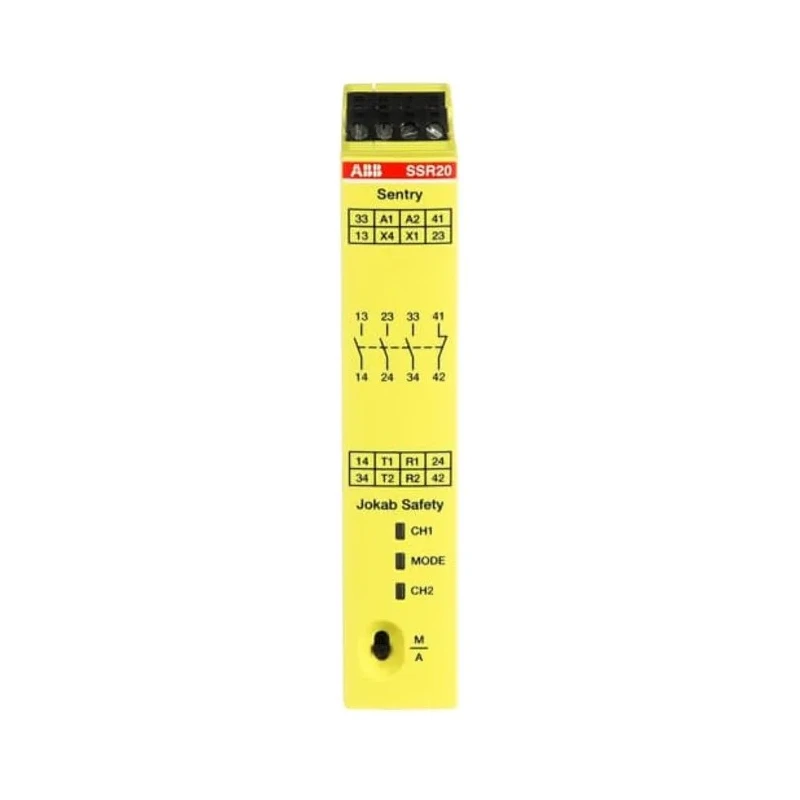 ABB Jokab Safety Relay SSR20M, 375V DC Coil Voltage, 4 Safety Contacts, Screw Terminals SSR20M