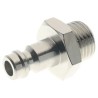 RS PRO Brass Coupler Nipple Nickel Plated Brass 12 bar Pressure 1/4 in Male BSP Thread 176-1945