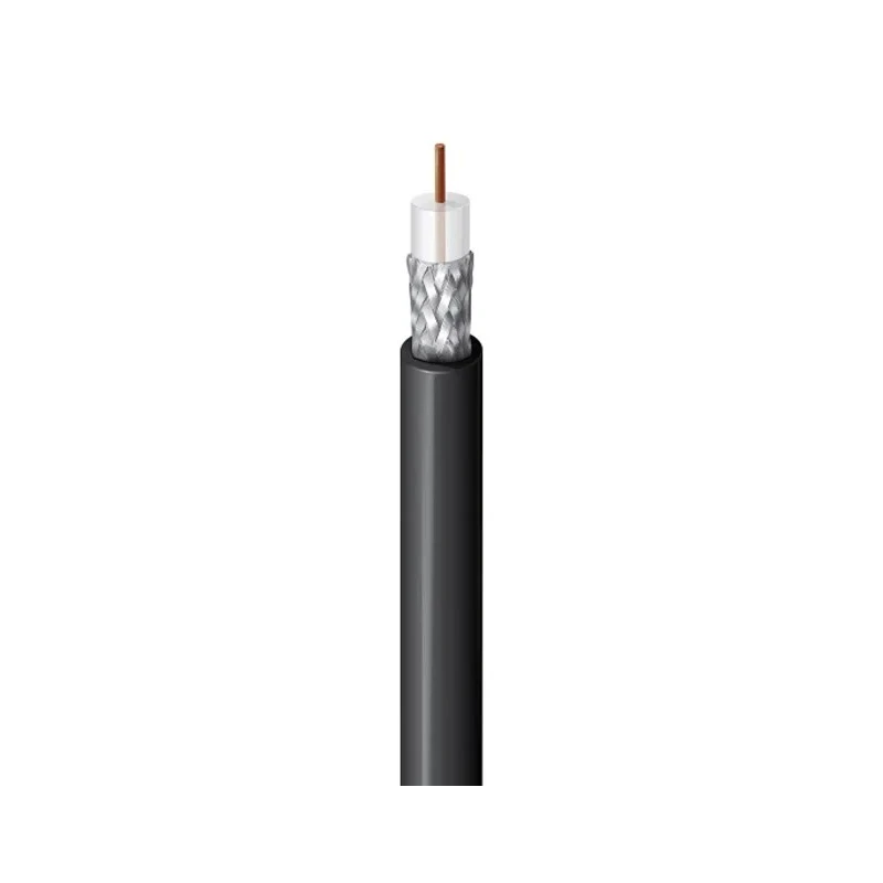 Belden RG58 Coaxial Cable 20AWG 1.9kV 30.48m Black LSZH Flame Retardant PVC Jacket Unterminated 8240 Series 